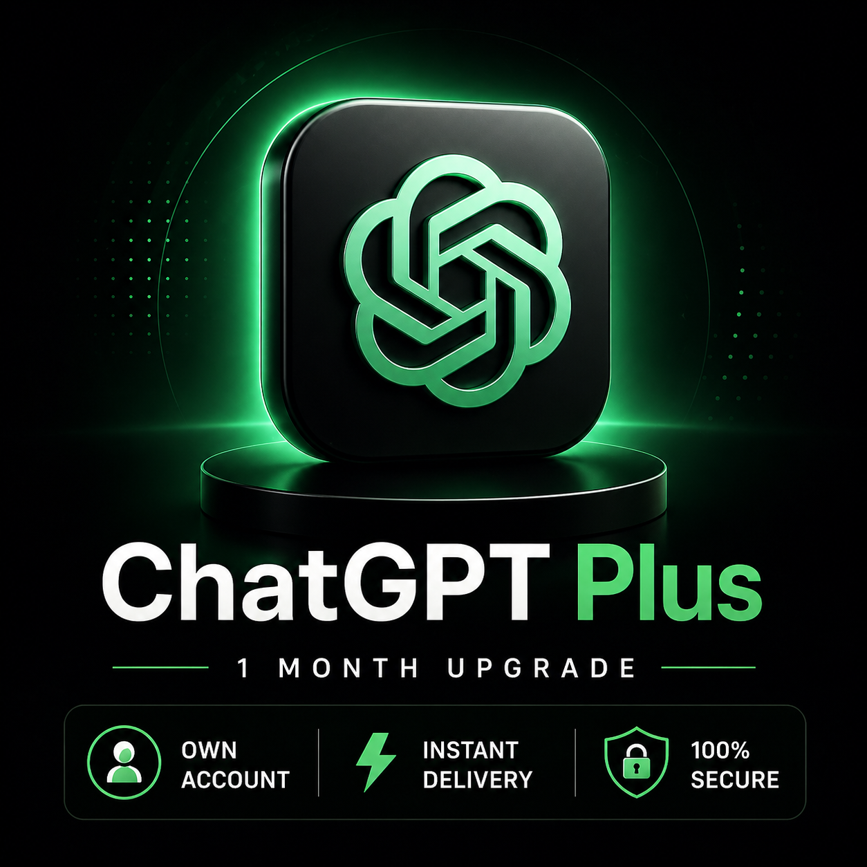 ChatGPT Plus (1 Month) – Personal Account Upgrade