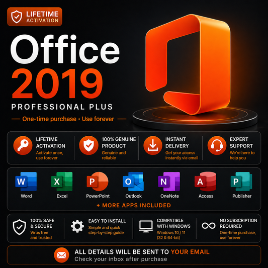 Microsoft Office 2019 Pro Plus – Activation Key (Lifetime)