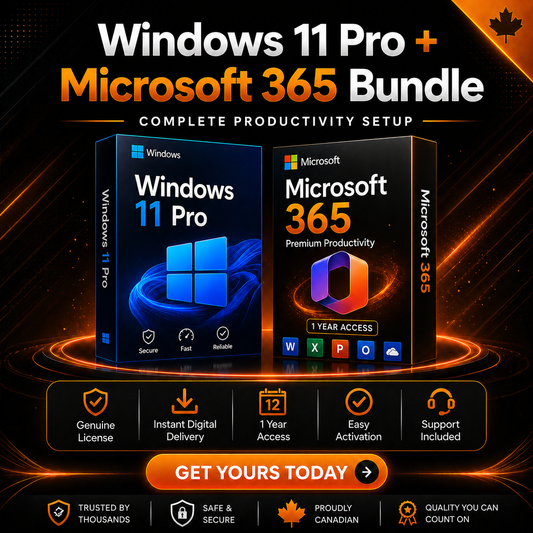 Microsoft 365 1 Year + Windows 11 Pro Bundle – Digital Access Package