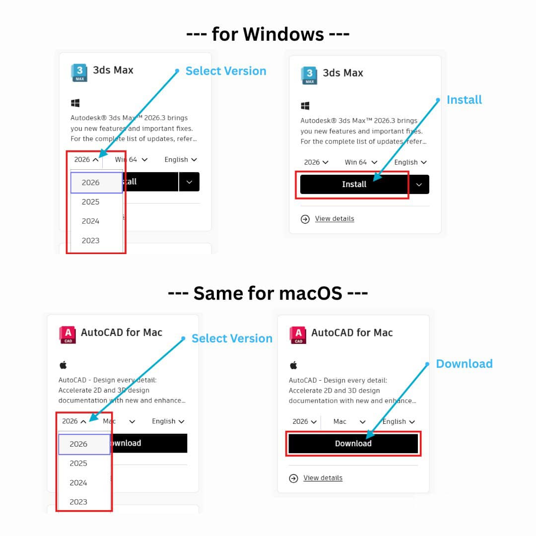AutoCAD (3 Years) – Full Version Access